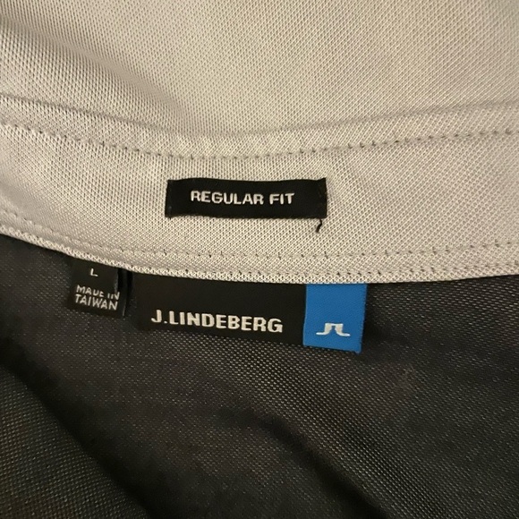 I Lindeberg Kade TX Jacquard Black and Gray Polo Shirt - Picture 7 of 9